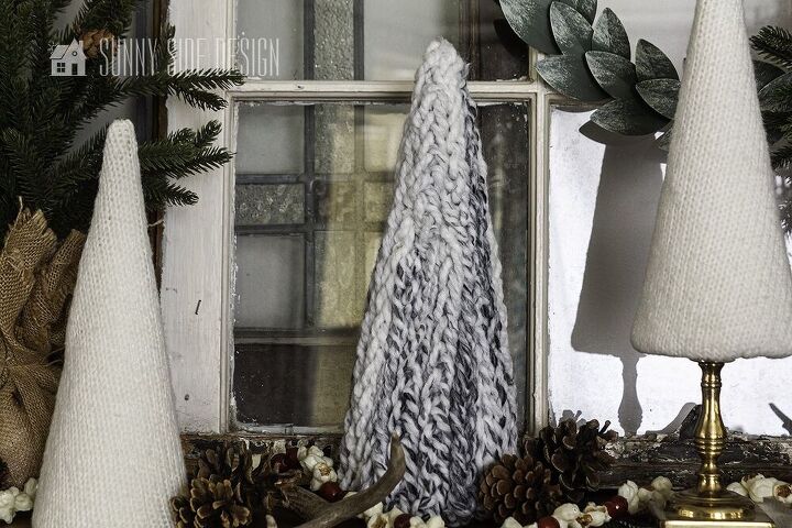 decoracion navidena diy rbol facil de tejer con los dedos