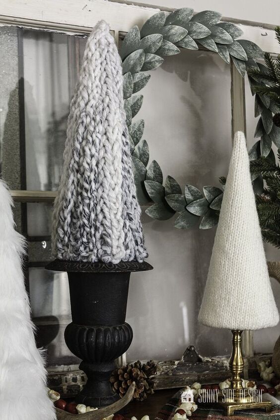 diy christmas decor easy finger knit tree