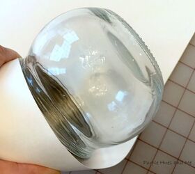 If you need a super quick, super cute gift wrap idea, use a jar and paper for this