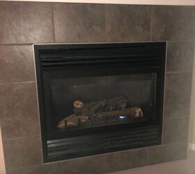Can I glue wood on the ceramic tile on my fireplace?