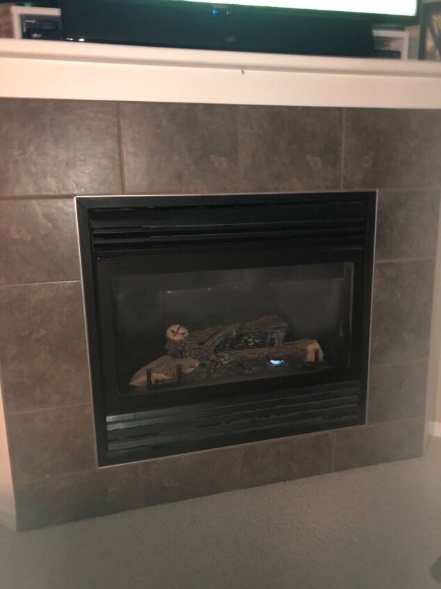 can i glue wood on the ceramic tile on my fireplace