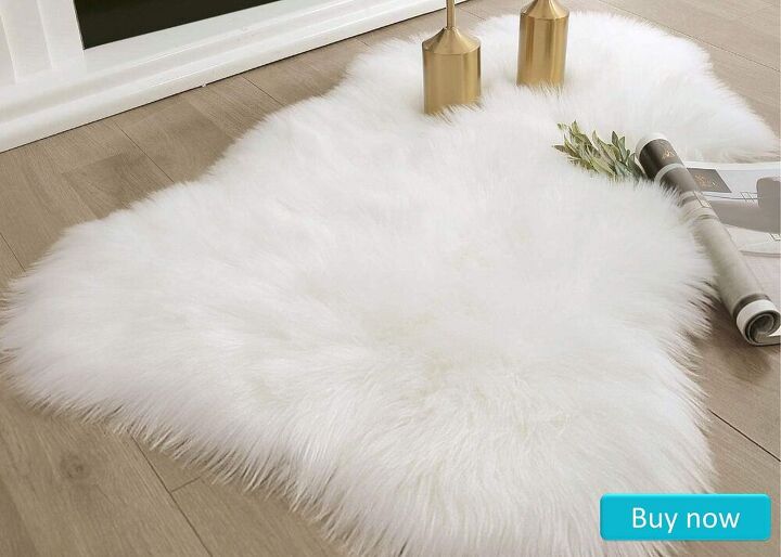 8 preciosas alfombras que harn tu casa mucho ms acogedora esta semana, Alfombra de piel de oveja de imitaci n