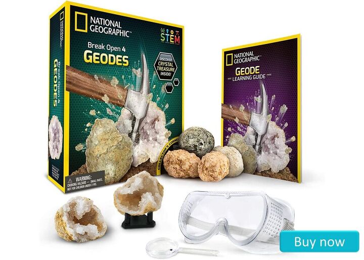 aumenta tu presupuesto navideo con estos 6 regalos de menos de 25 dlares, Kit de Ciencia para Romper Geodas