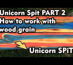 How To Burn Wood Grain then Stain with Unicorn SPiT!