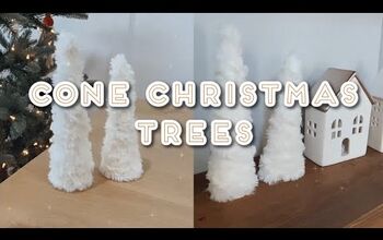 DIY Faux Fur Christmas Tree Cones