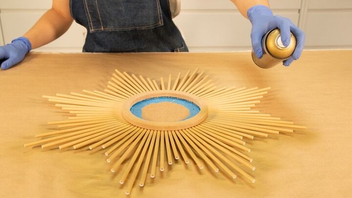 how to make sun shaped mirrors