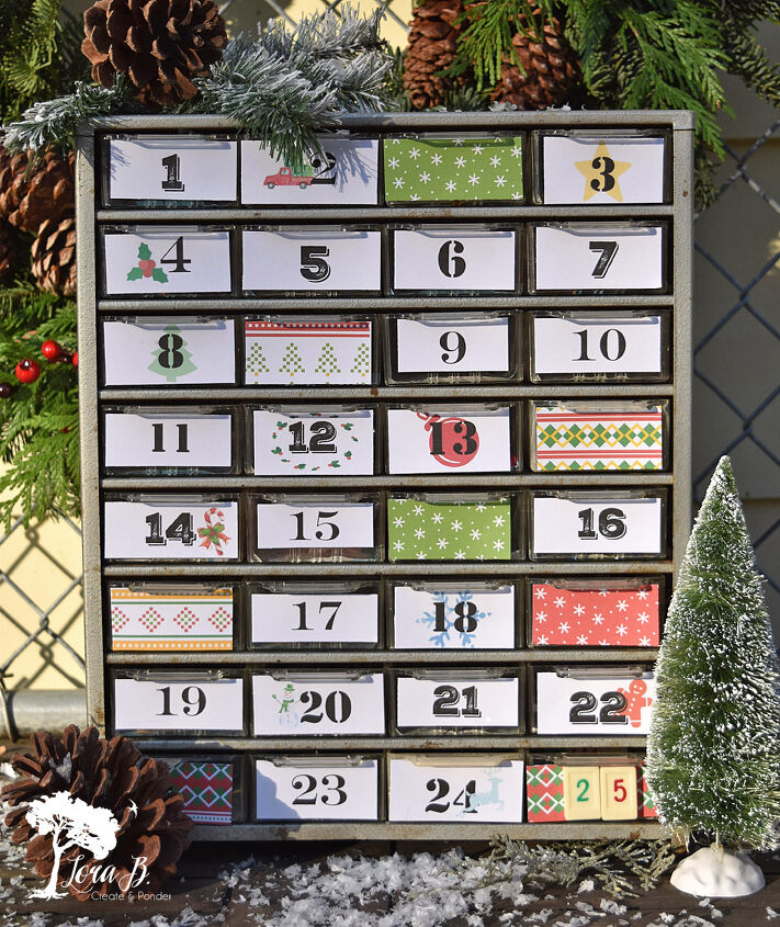 s 20 of the best advent calendars to use this december, Upcycle a vintage small parts organizer into the perfect Advent calendar