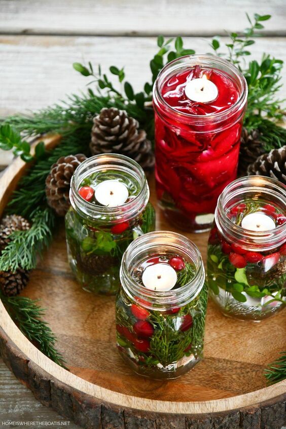 s 15 fun ways to use empty jars this season, DIY these gorgeous and easy glass jar floating candles