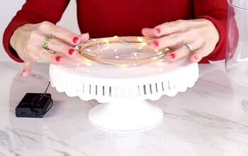 How to Make a Cute DIY Christmas Cloche Using a Trifle Dish