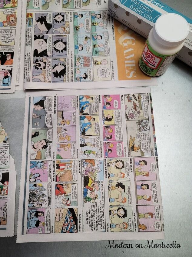 how to make comic strip garland