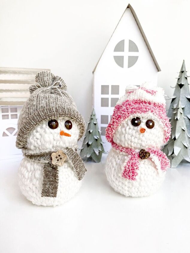 bom artesanato de boneco de neve para sua decorao de natal diy