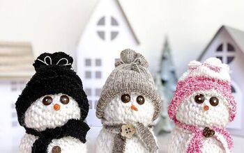 Simpática manualidad de muñeco de nieve para tu decoración navideña DIY