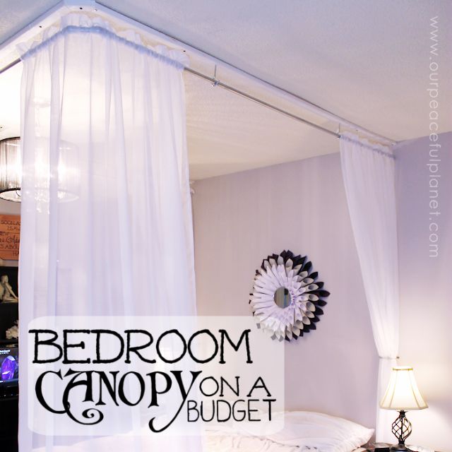s 10 maneras de convertir tu dormitorio en una zona libre de estres, Hacer un dosel de cama barato
