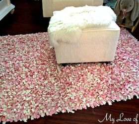 s 15 diy rugs to warm your floors this season, Knot your own shag rag with strips of fabric