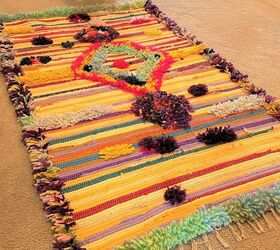 s 15 diy rugs to warm your floors this season, And fun texture to any rag rug with scraps of yarn