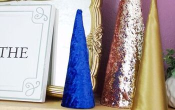  cones de papel de árvore de natal DIY