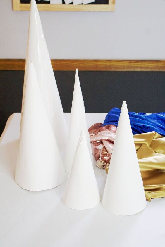cones de papel de rvore de natal diy