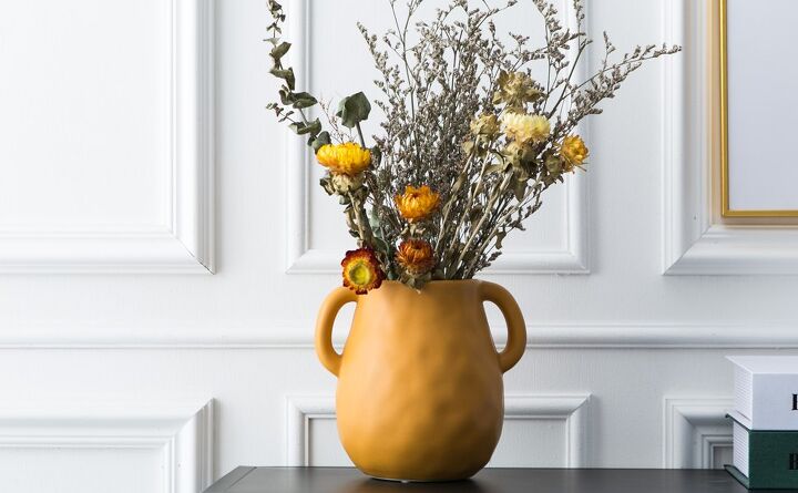 6 lindos vasos decorativos que sua lareira precisa desesperadamente, Vaso de cer mica Kimdio