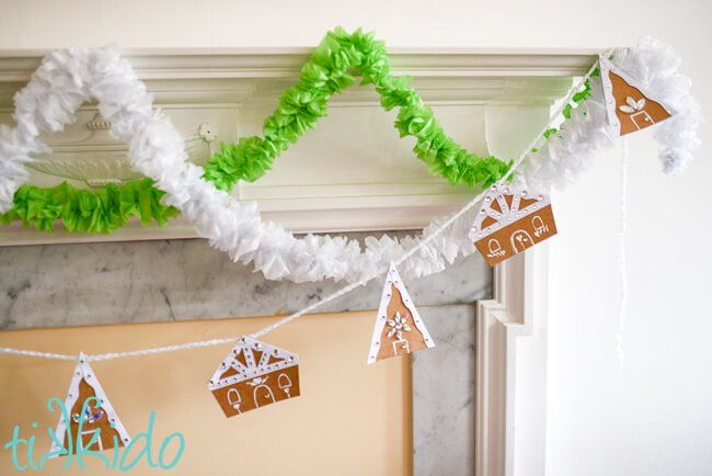 13 reasons to save your cardboard boxes this season, Sweeten your Christmas decor with a cardboard gingerbread house garland