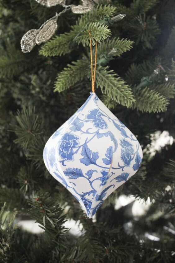 13 reasons to save your cardboard boxes this season, Decoupage any printed pattern onto basic cardboard ornaments