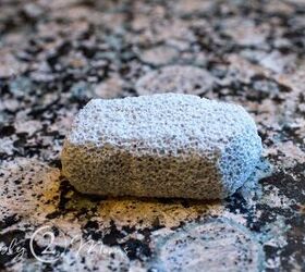 s our 20 favorite cleaning tips from 2020, Remove mineral deposits from granite with a pumice stone
