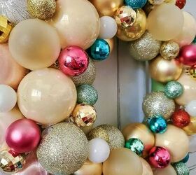 easy vintage inspired ornament wreath