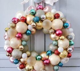 easy vintage inspired ornament wreath