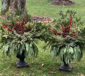 how to make beautiful outdoor planters for winter
