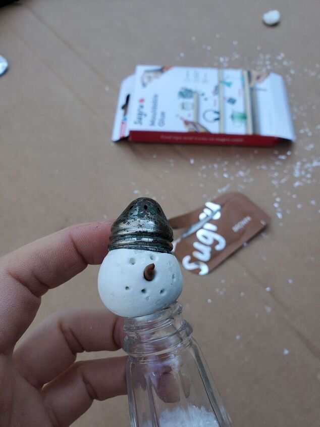 upcycled snowmen with sugru