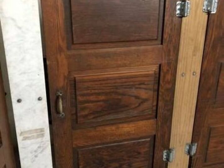 q how to upcycle 1906 bathroom stall doors