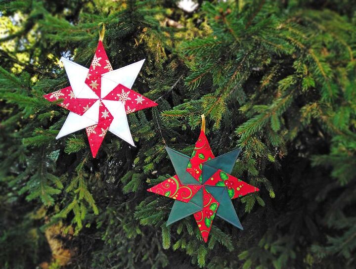 kaleidoscope star christmas ornament