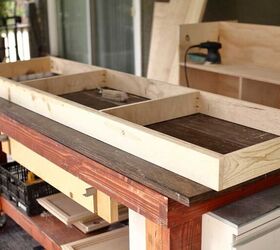 how to build a diy farmhouse media console with a tv lift