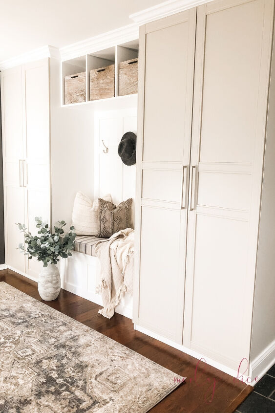 s 15 showstopping projects to start planning for 2021, Create a gorgeous mudroom using IKEA wardrobes