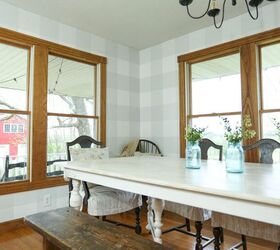 the 20 best wall makeovers of the year, Go mad for plaid with a buffalo check wall