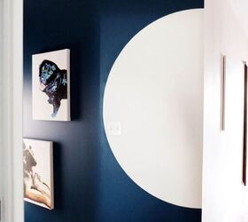the 20 best wall makeovers of the year, Transition between rooms with a half moon wall