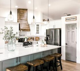 the 20 best kitchen updates people did in 2020, Give your kitchen a modern farmhouse makeover
