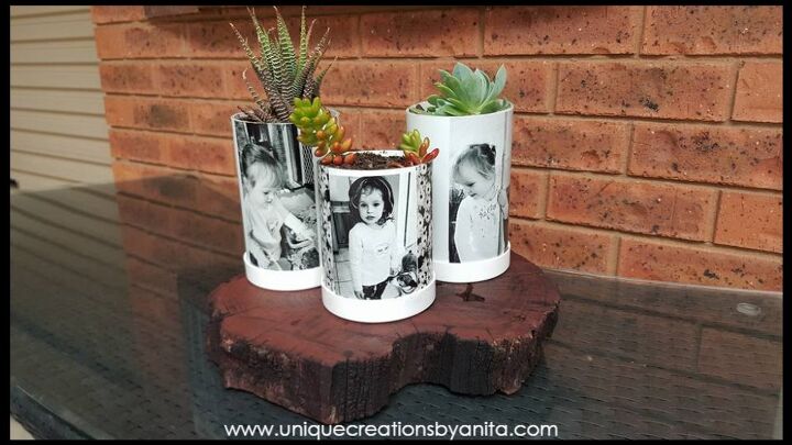 s 11 last minute gift ideas for the plant parents in your life, Make PVC pipe photo planters using temporary tattoo paper