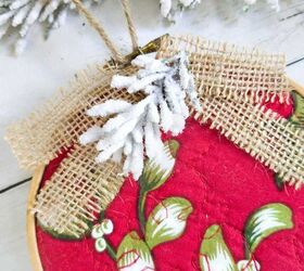 embroidery hoop christmas decoration