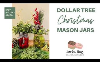  Enfeites de Natal em Mason Jars from Dollar Tree