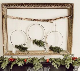 diy christmas hoop wreaths