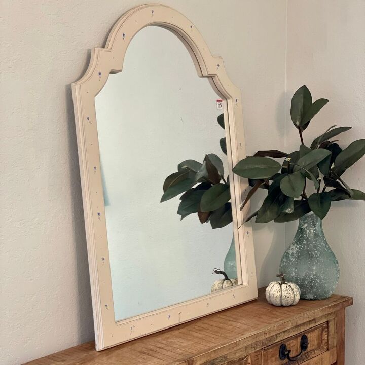 antiquing a mirror using bleach