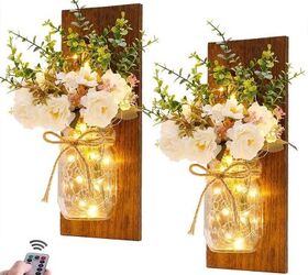 s 5 beautiful decor items for everyone on your list, Rustic Mason Jar Wall Sconces