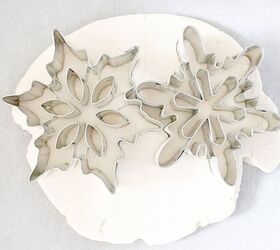 salt dough ornaments diy snowflake christmas decorations