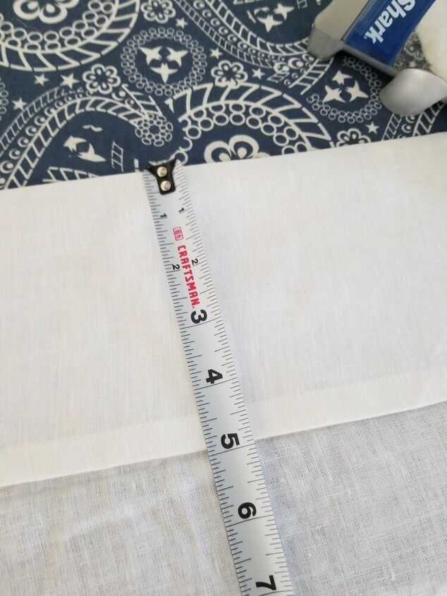 cortinas de lino sin coser a partir de manteles