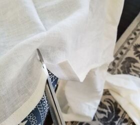 no sew linen curtains from tablecloths