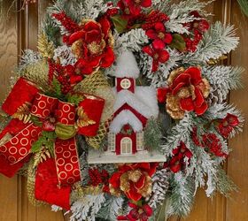 s 15 holiday wreath ideas you won t see on anyone else s front door, Copy this designer Christmas wreath