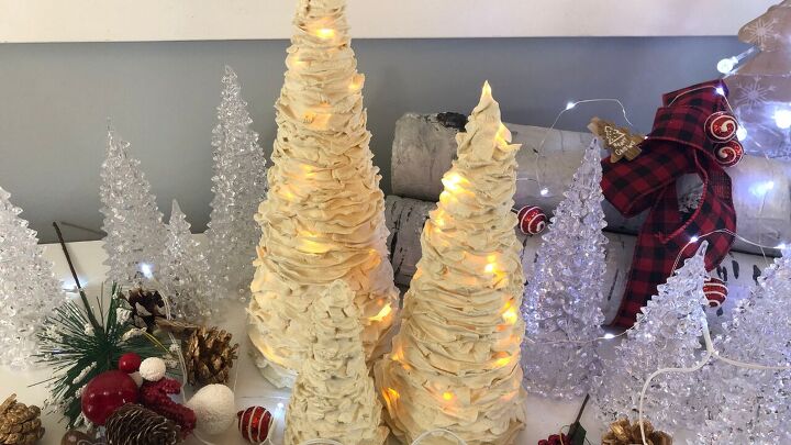 s 8 magical ways to light up your home this christmas, Wrap fairy lights around a foam cone for this