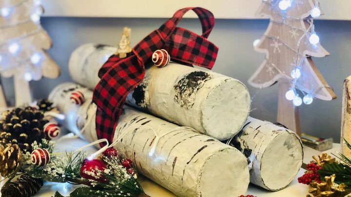 s the top 31 christmas ideas of 2020, Faux Birch Logs