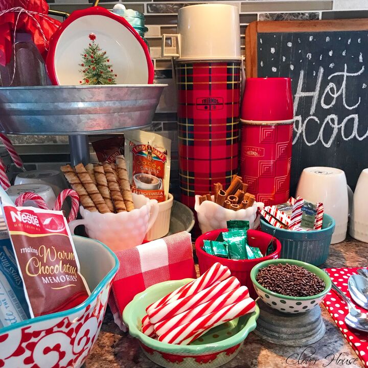 s 15 hot cocoa stations that made us smile, Make a mini hot cocoa station with all your favorite seasonal sweetness