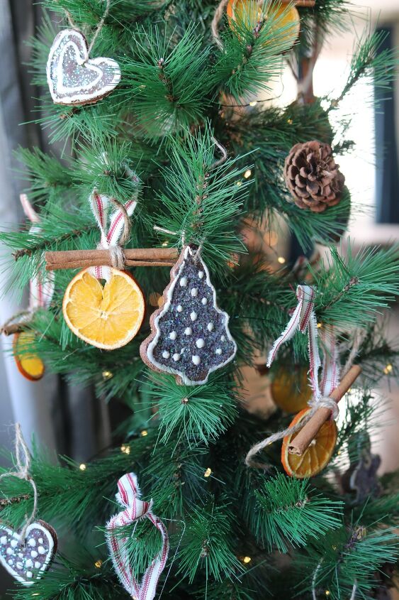 s 20 cute crafts for the kids to do while their stuck indoors, Bake your own gingerbread cookie ornaments with salt dough